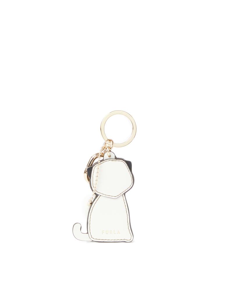 rinascente Furla Tiger key holder with mirror - white