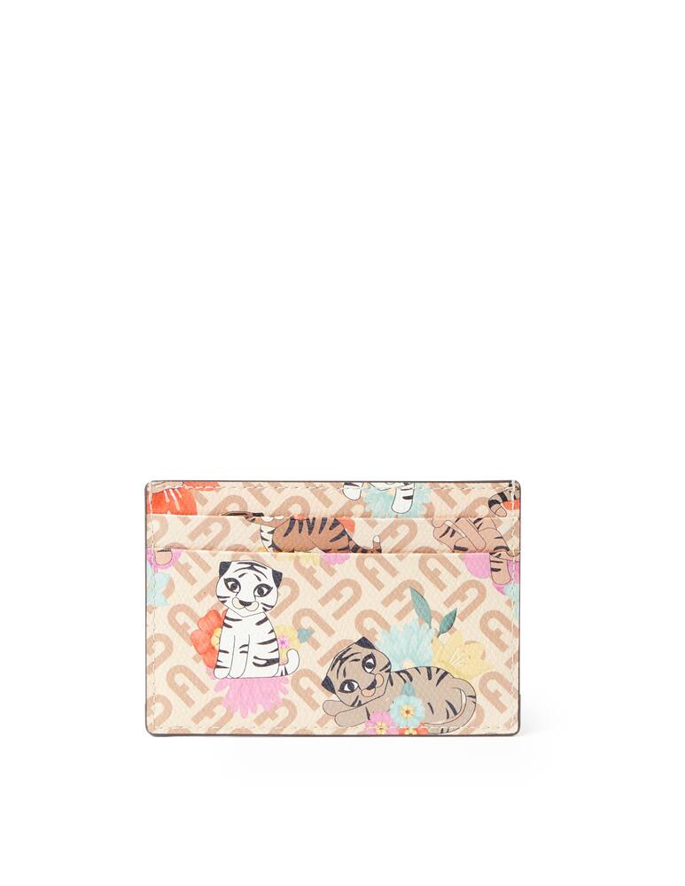 rinascente Furla Tiger card case - brown