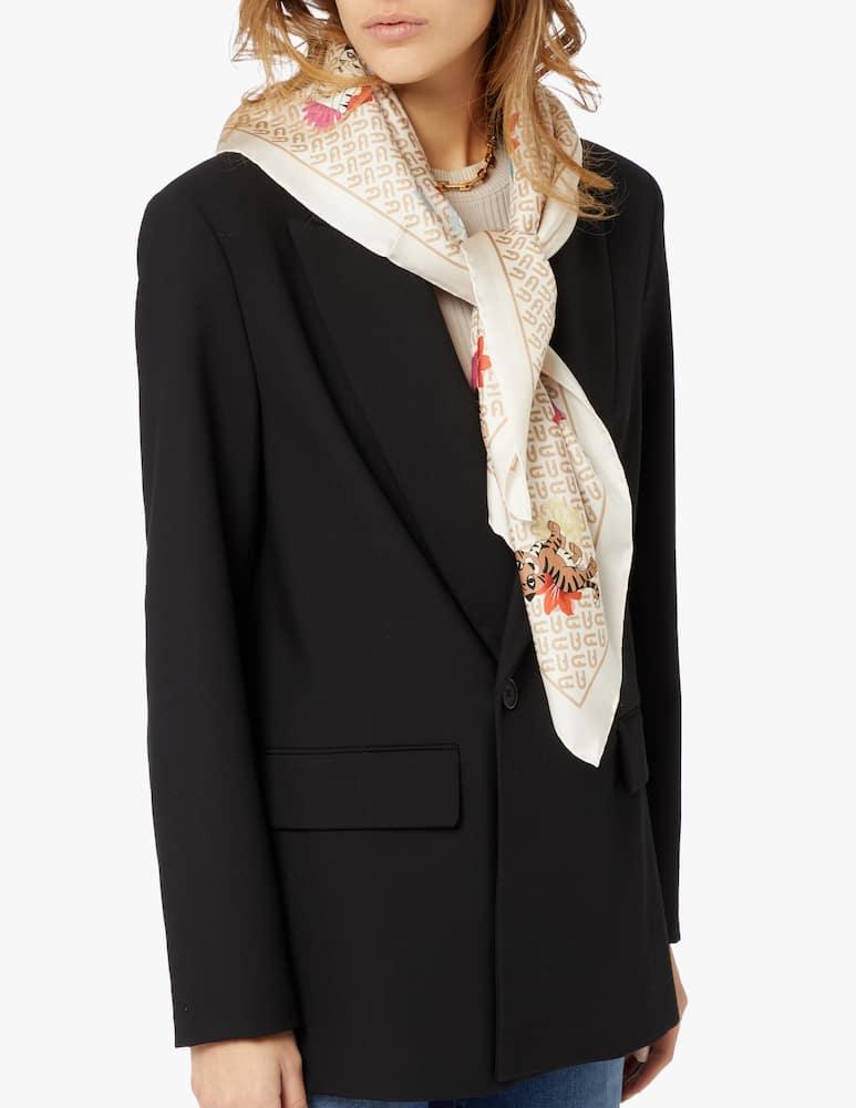 Furla Foulard in seta Tortona - marrone - immagine 2 Furla Foulard in seta Tortona - marrone - immagine 2
