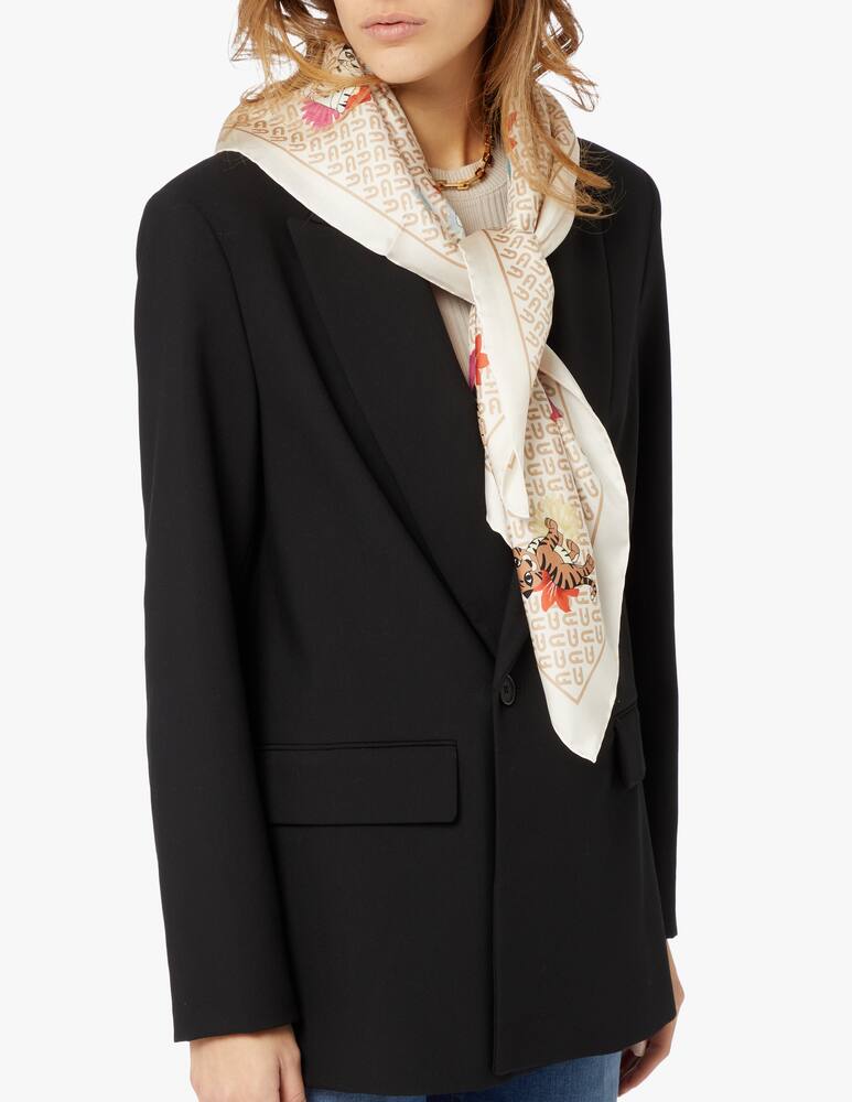 rinascente Furla Foulard in seta Tortona - marrone