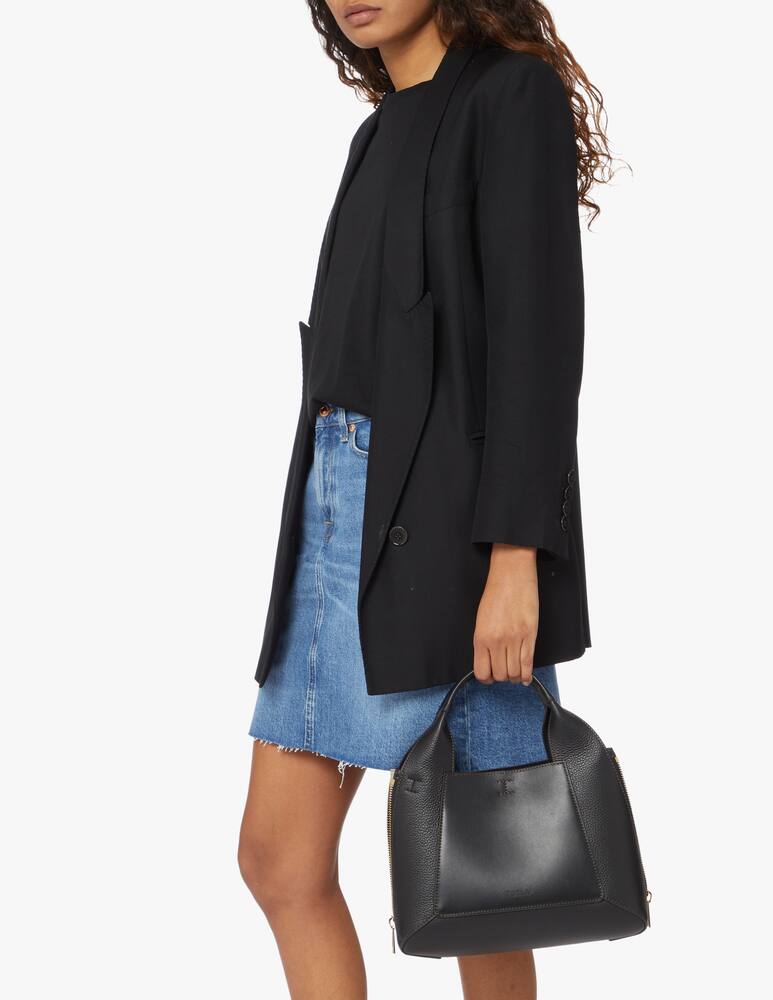 rinascente Furla Gilda leather hobo bag - black