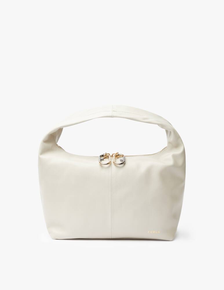 rinascente Furla Ginger leather hobo bag - white