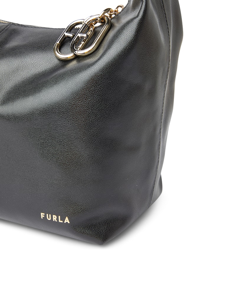 rinascente Furla Borsa hobo in pelle Ginger - nero