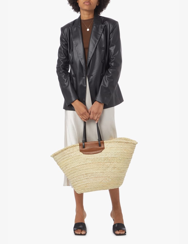 rinascente Furla Meraviglia straw bag - beige