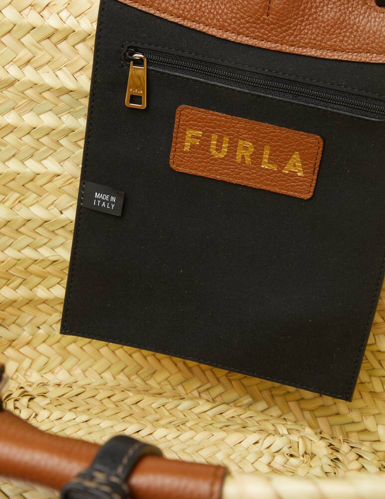 rinascente Furla Meraviglia straw bag - beige