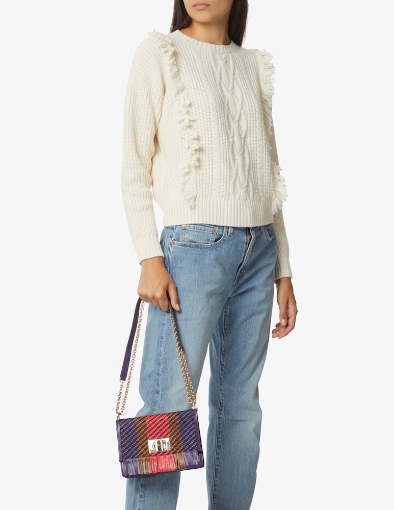 rinascente Furla Crossbody bag 1927 with fringe - Violet