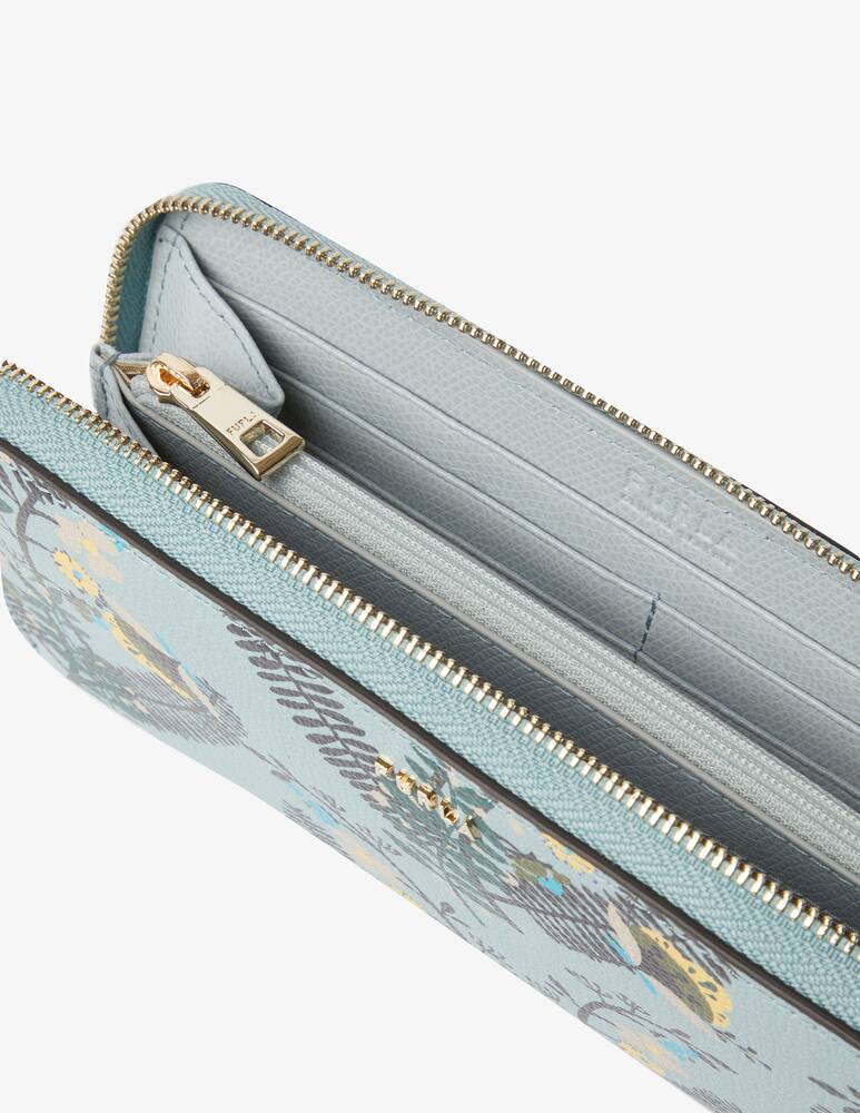 rinascente Furla Portafolgio Babylon Zip Around XL - Azzurro