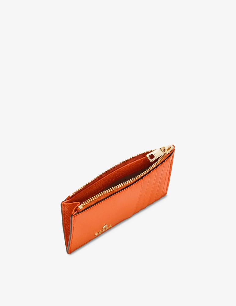 rinascente Furla Camel zip cardholder