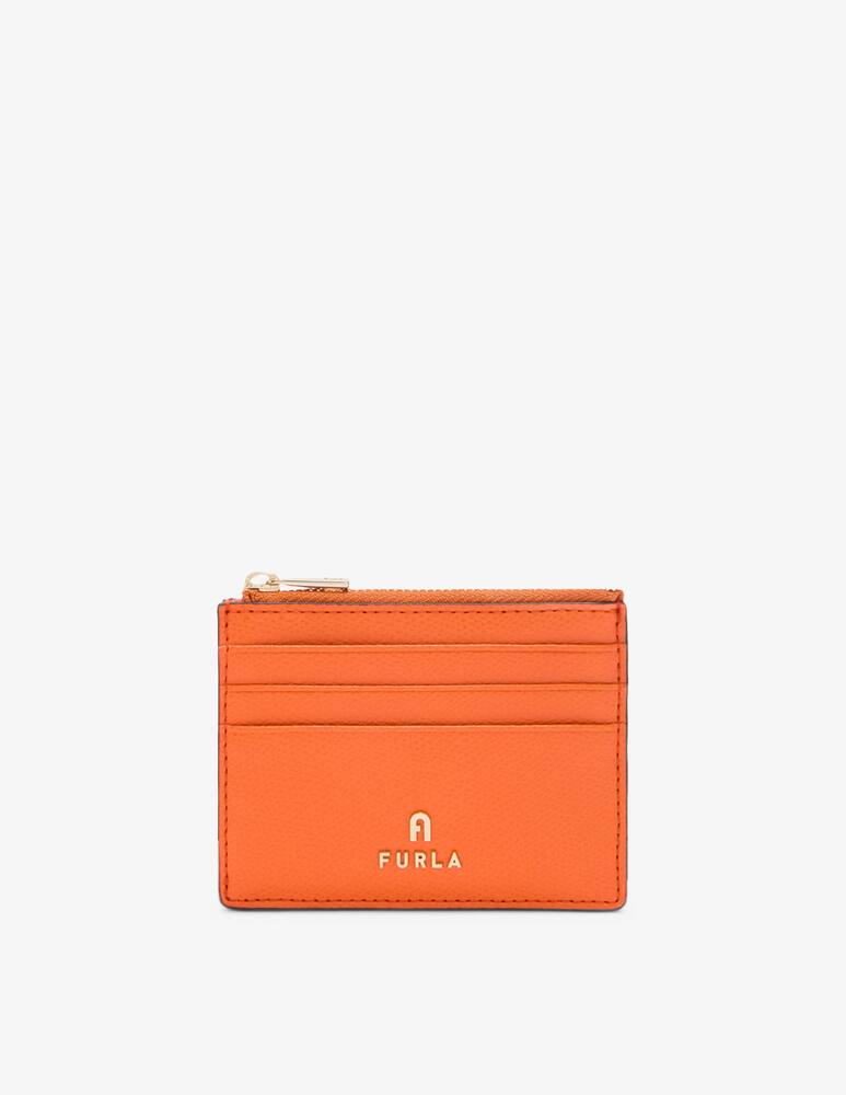 rinascente Furla Camel S zip cardholder