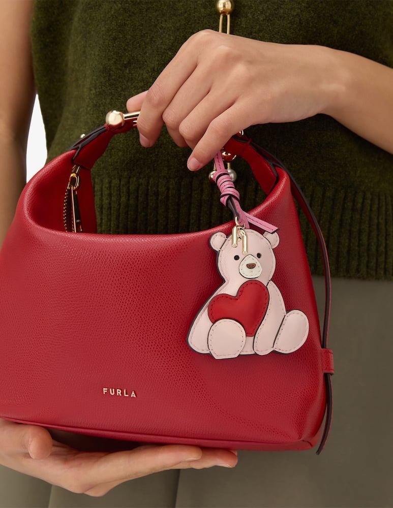 rinascente Furla Allegra puffy bear bag charm