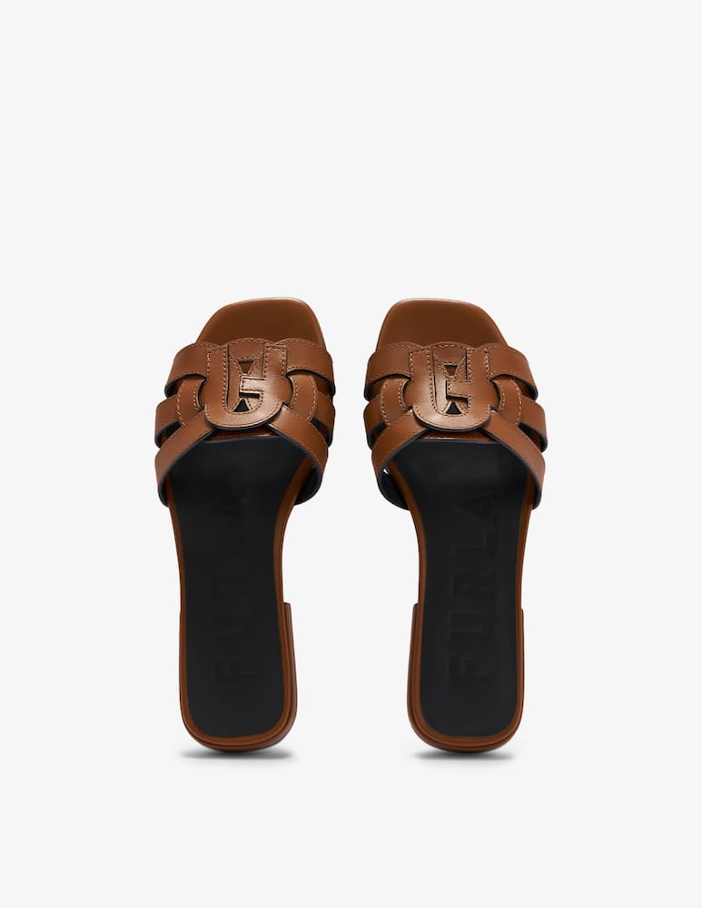 rinascente Furla Sandali bassi intrecciati in pelle