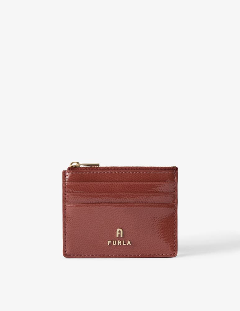 rinascente Furla Portacarte con zip Camel S
