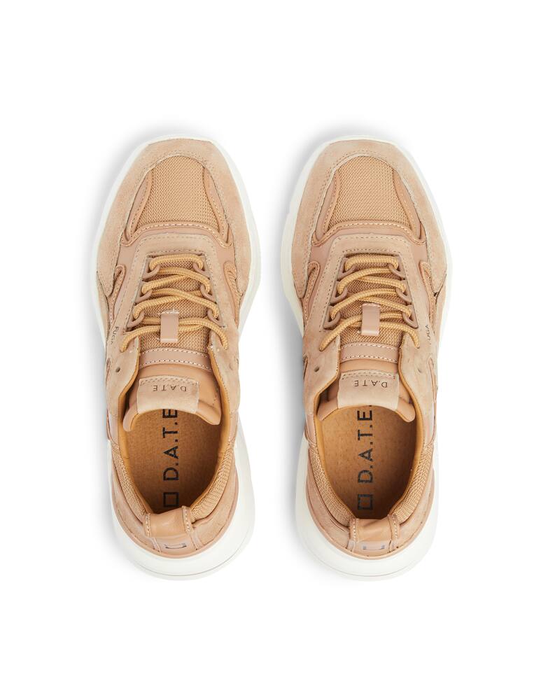 rinascente D.A.T.E. Fuga 2.0 leather low-top snekers - beige