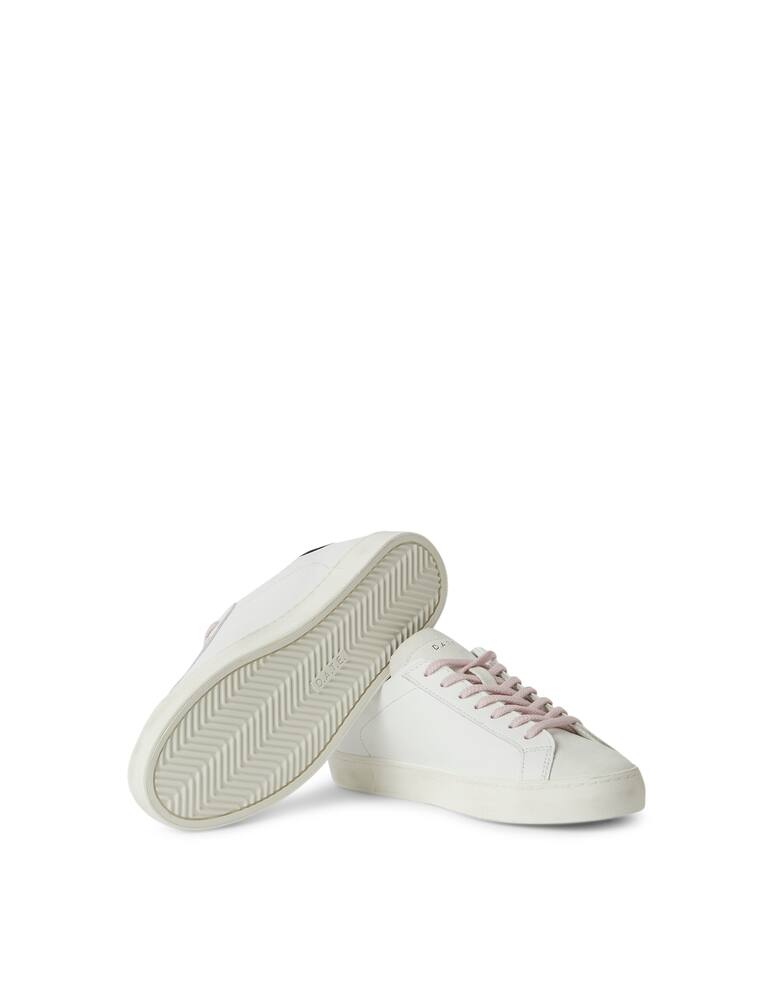 rinascente D.A.T.E. Sneakers in pelle hil glitter - bianco