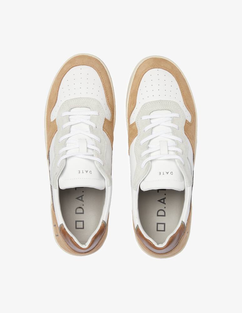 rinascente D.A.T.E. Sneakers basse court in suede - Beige