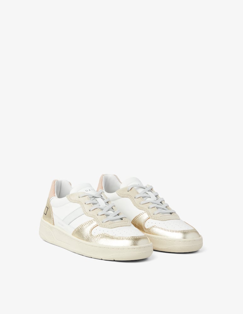 rinascente D.A.T.E. Sneakers Court Lamin - Bianco