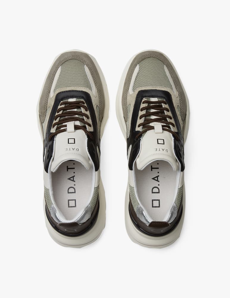 rinascente D.A.T.E. Fuga mesh army m8a sneakers