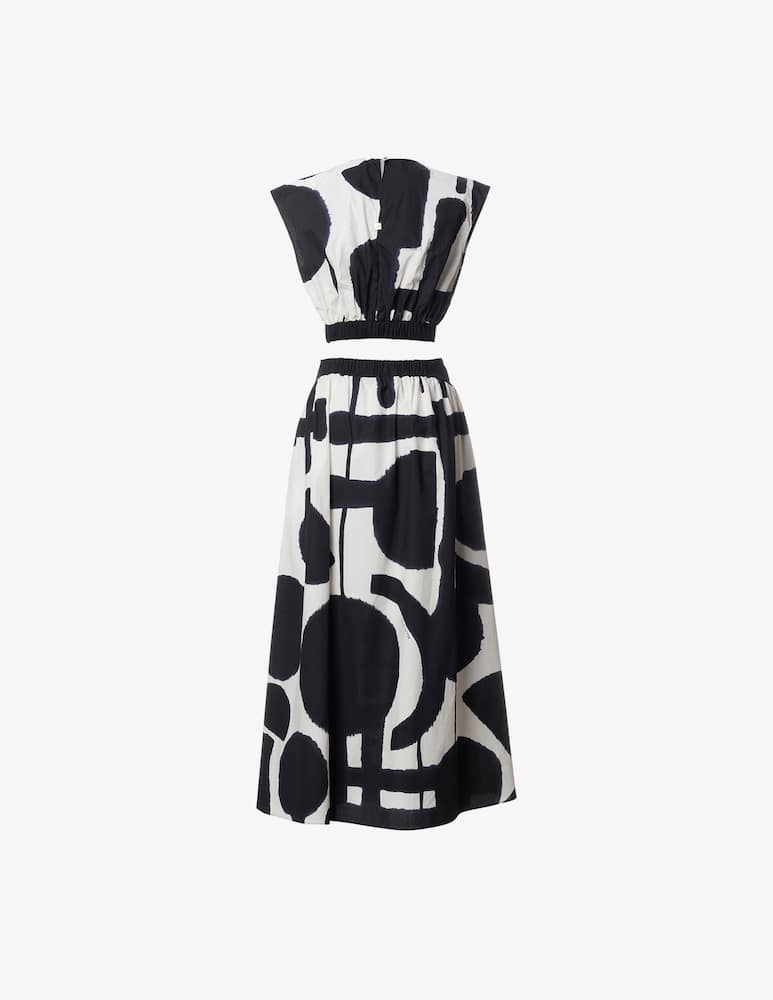 rinascente Manila Grace Vestito lungo stampa pois