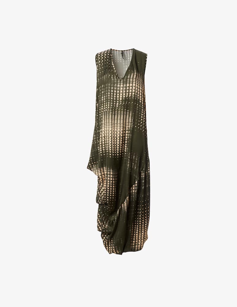 Manila Grace Vestito lungo stampe quadretti - immagine 1 Manila Grace Vestito lungo stampe quadretti - immagine 1