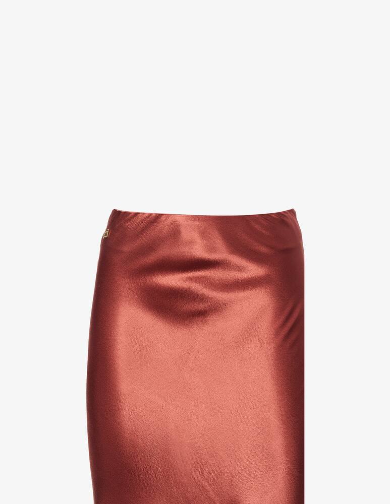 rinascente Manila Grace Gonna midi in raso lucida