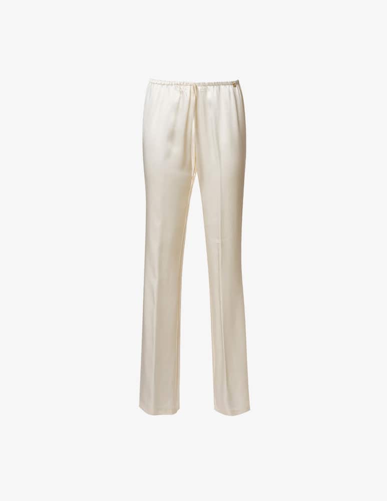 Manila Grace Straight leg trousers in satin - picture 1 Manila Grace Straight leg trousers in satin - picture 1