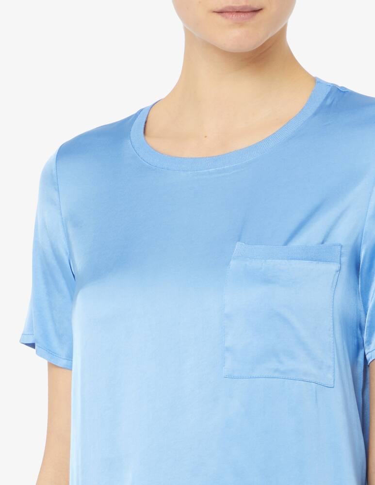 rinascente Manila Grace Satin T-shirt with pocket