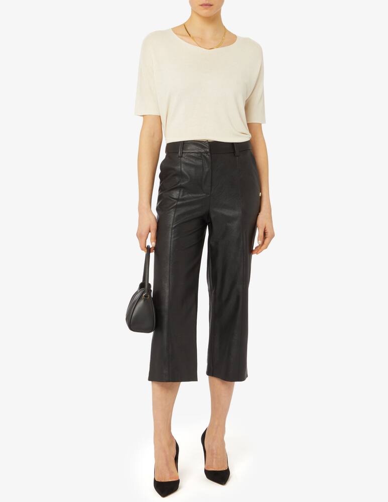 rinascente Manila Grace Cropped faux leather trousers