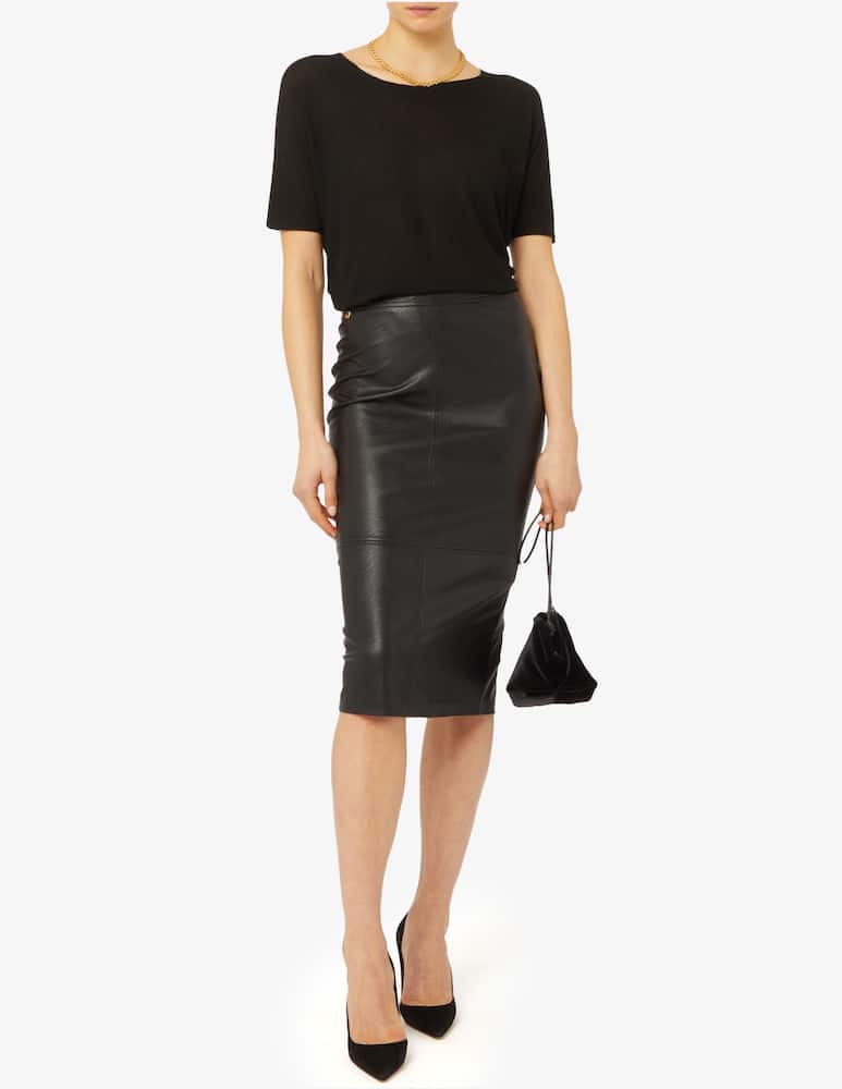 rinascente Manila Grace Gonna longuette in similpelle