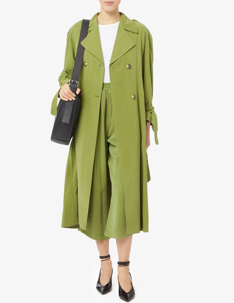 Manila Grace Long trench coat - picture 2 Manila Grace Long trench coat - picture 2