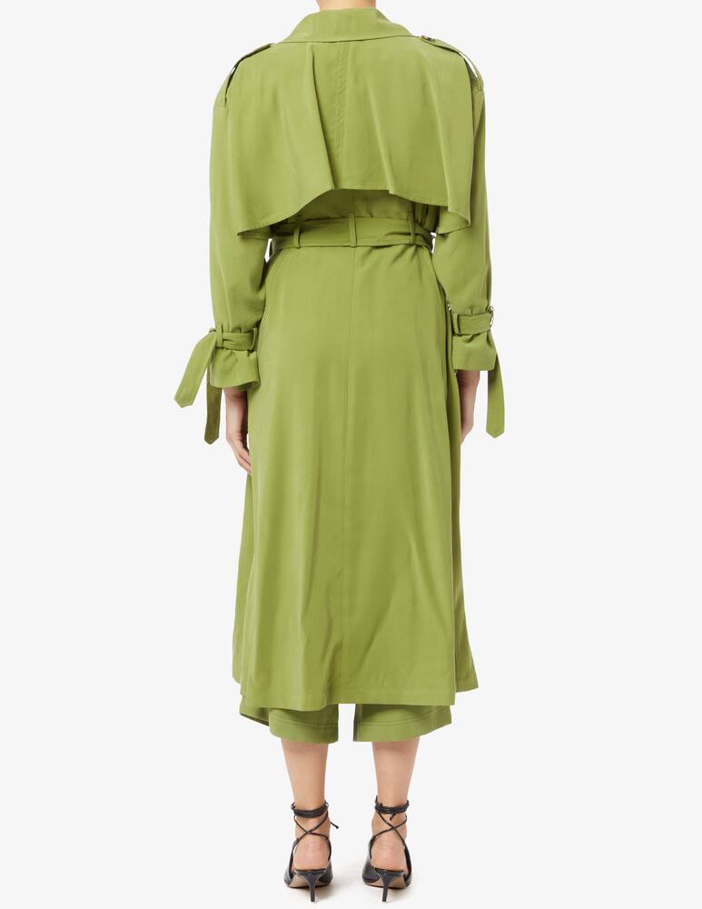 Manila Grace Long trench coat - picture 3 Manila Grace Long trench coat - picture 3