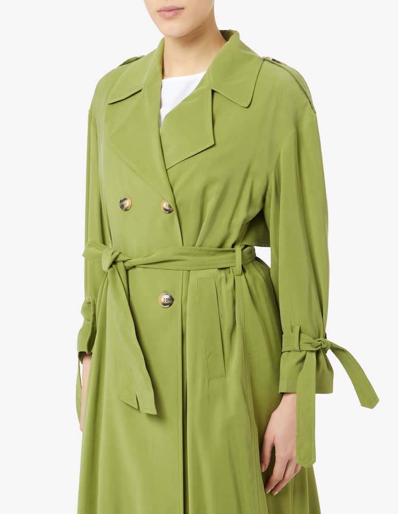 Manila Grace Long trench coat - picture 4 Manila Grace Long trench coat - picture 4