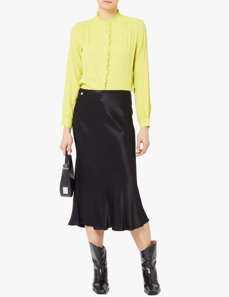 rinascente Manila Grace Gonna midi in raso lucida