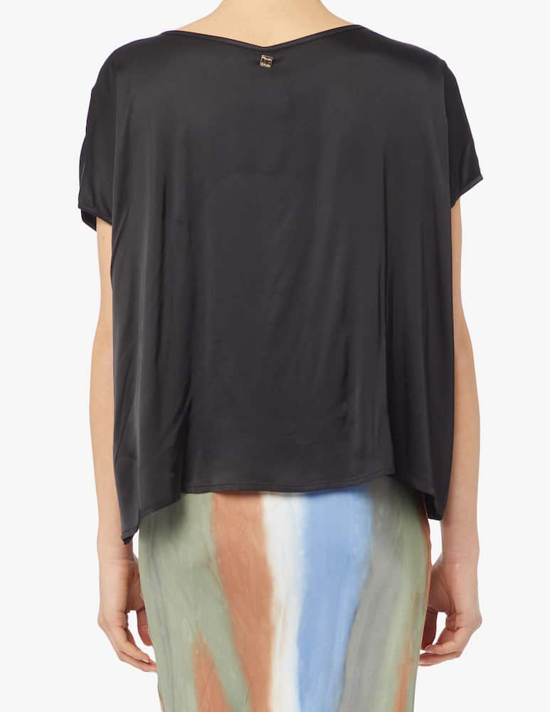 Manila Grace Blusa morbita raso - immagine 3 Manila Grace Blusa morbita raso - immagine 3