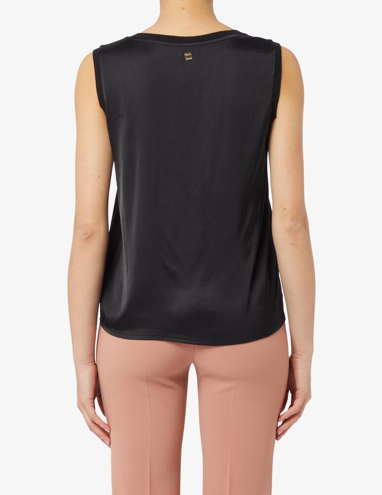 rinascente Manila Grace Top in raso lucido