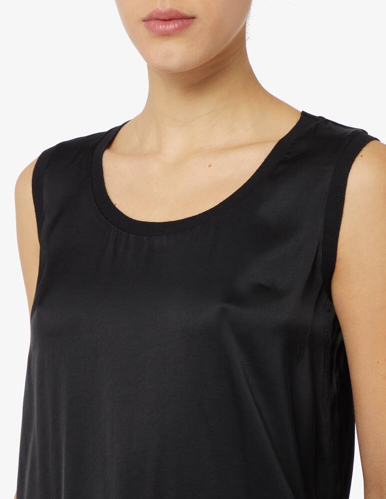 rinascente Manila Grace Top in raso lucido