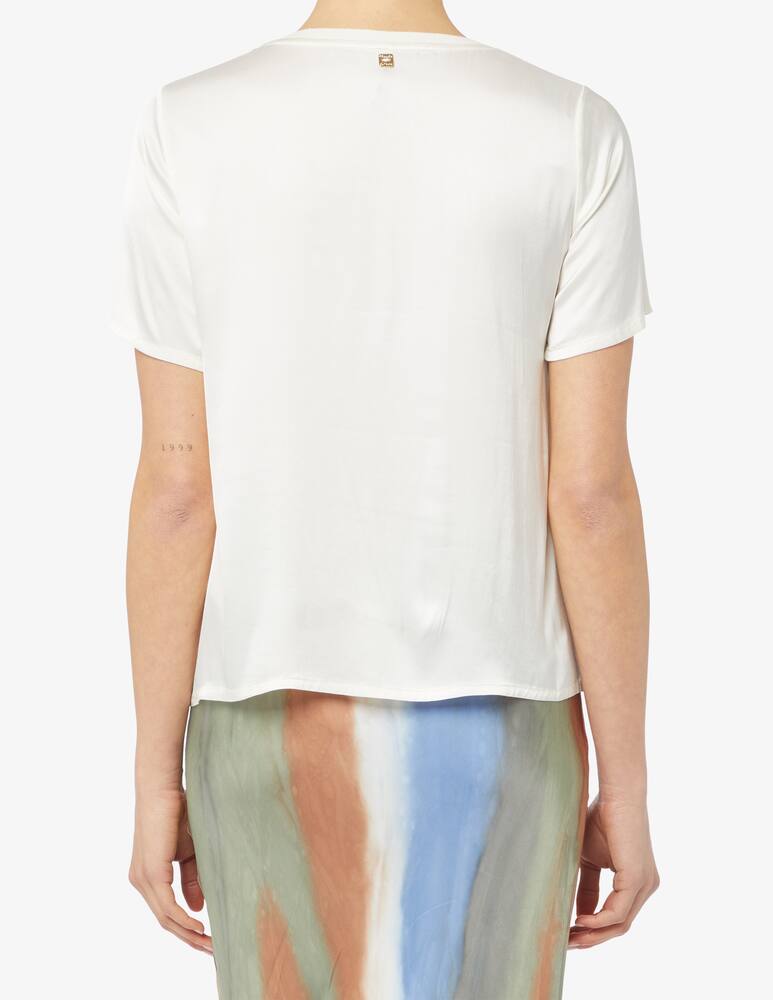 rinascente Manila Grace T-shirt in raso con taschino