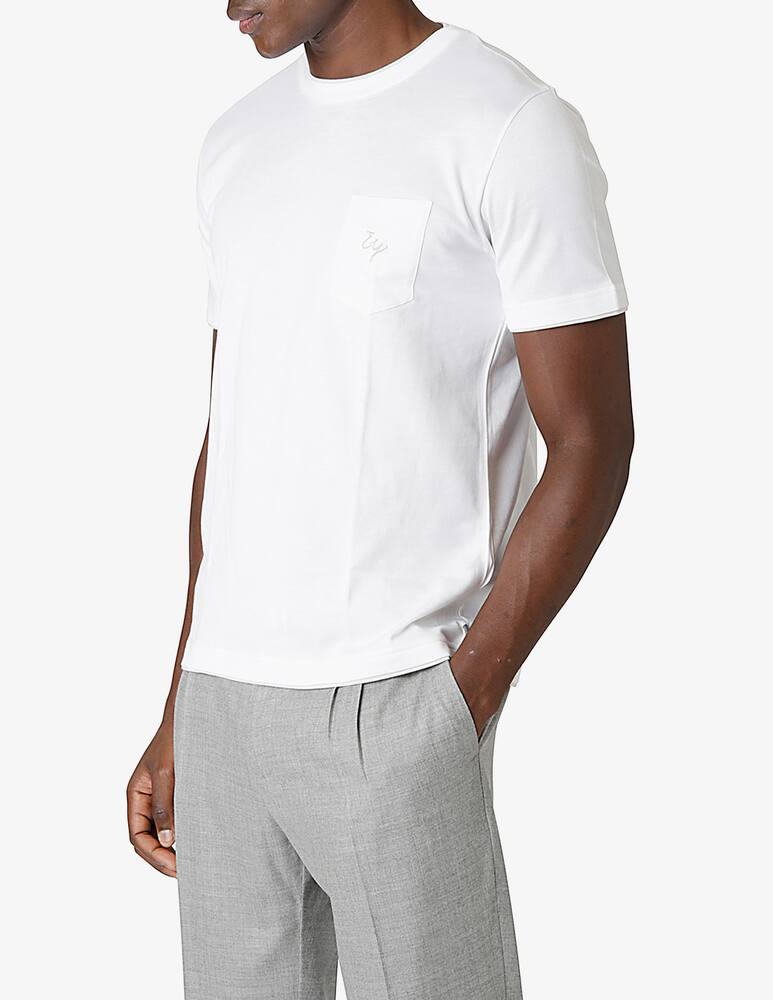 rinascente Eleventy T-Shirt Girocollo Con Ricamo