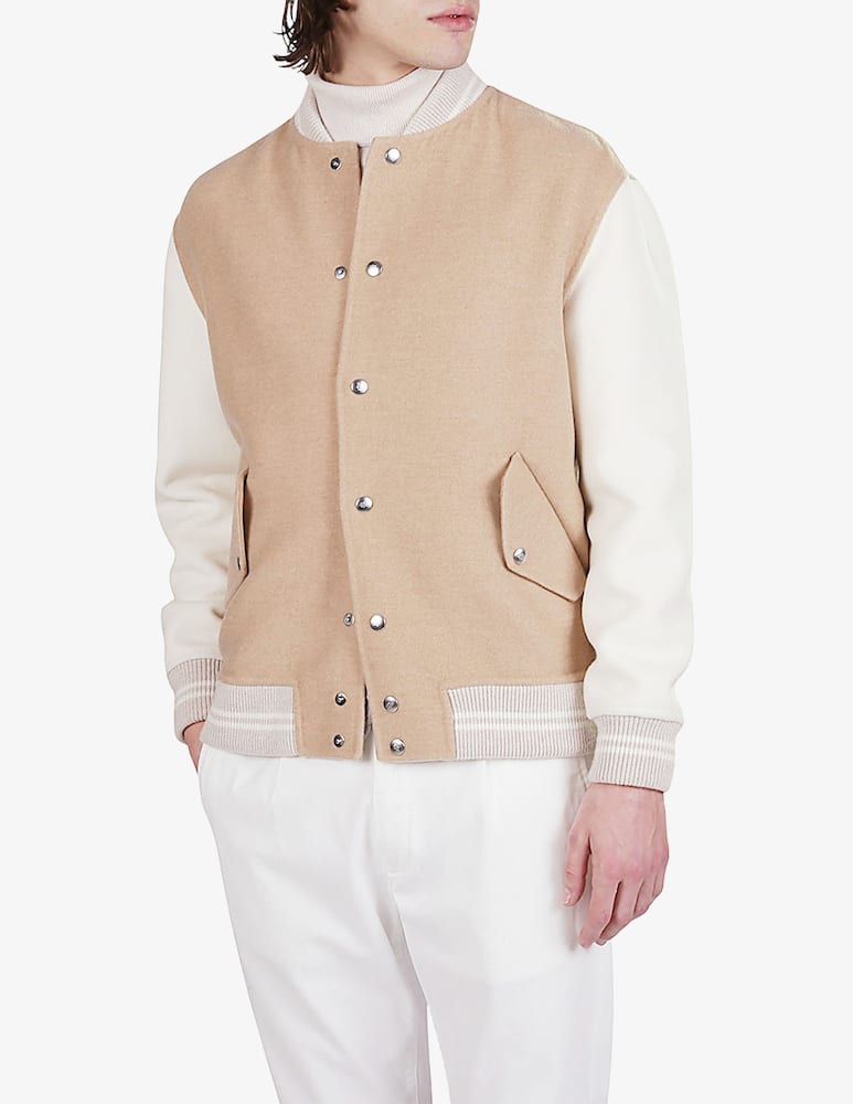 rinascente Eleventy Color Block Bomber Jacket