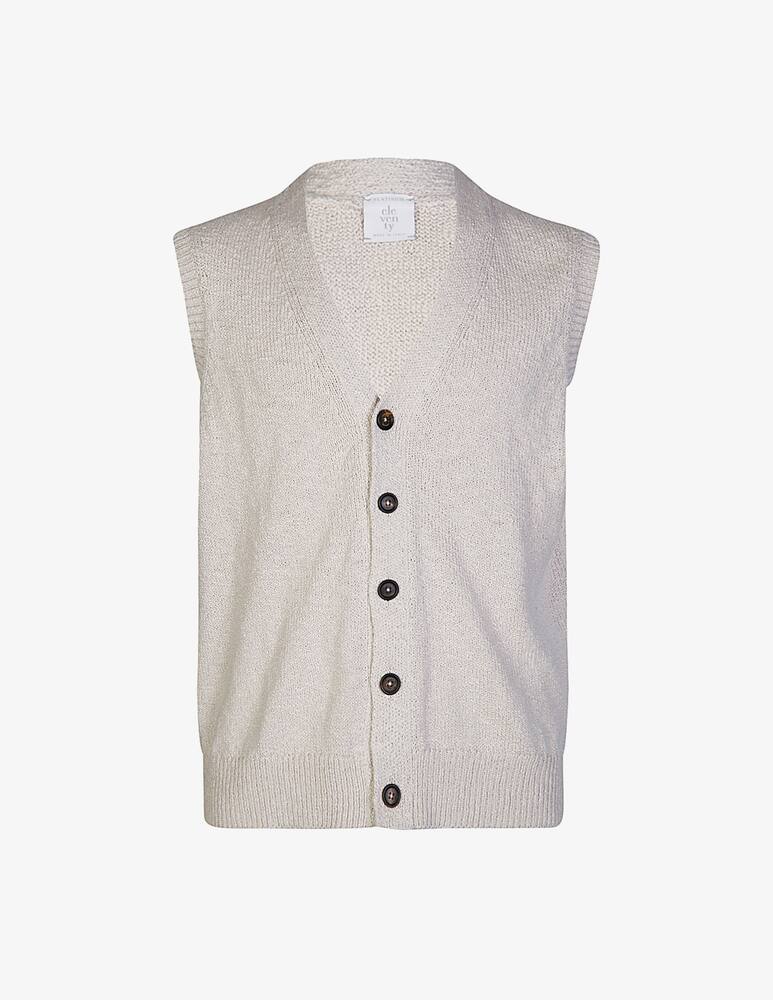 Eleventy Sleeveless Cardigan Sweater - picture 4 Eleventy Sleeveless Cardigan Sweater - picture 4