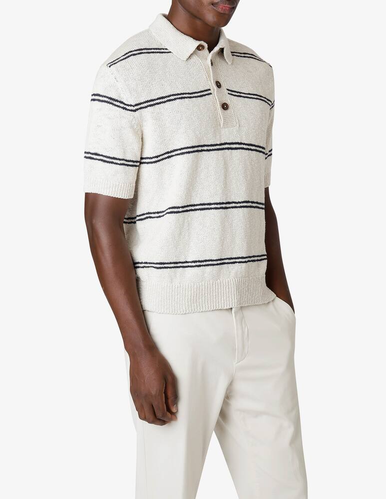 rinascente Eleventy Maglia Polo Rigata Cotone