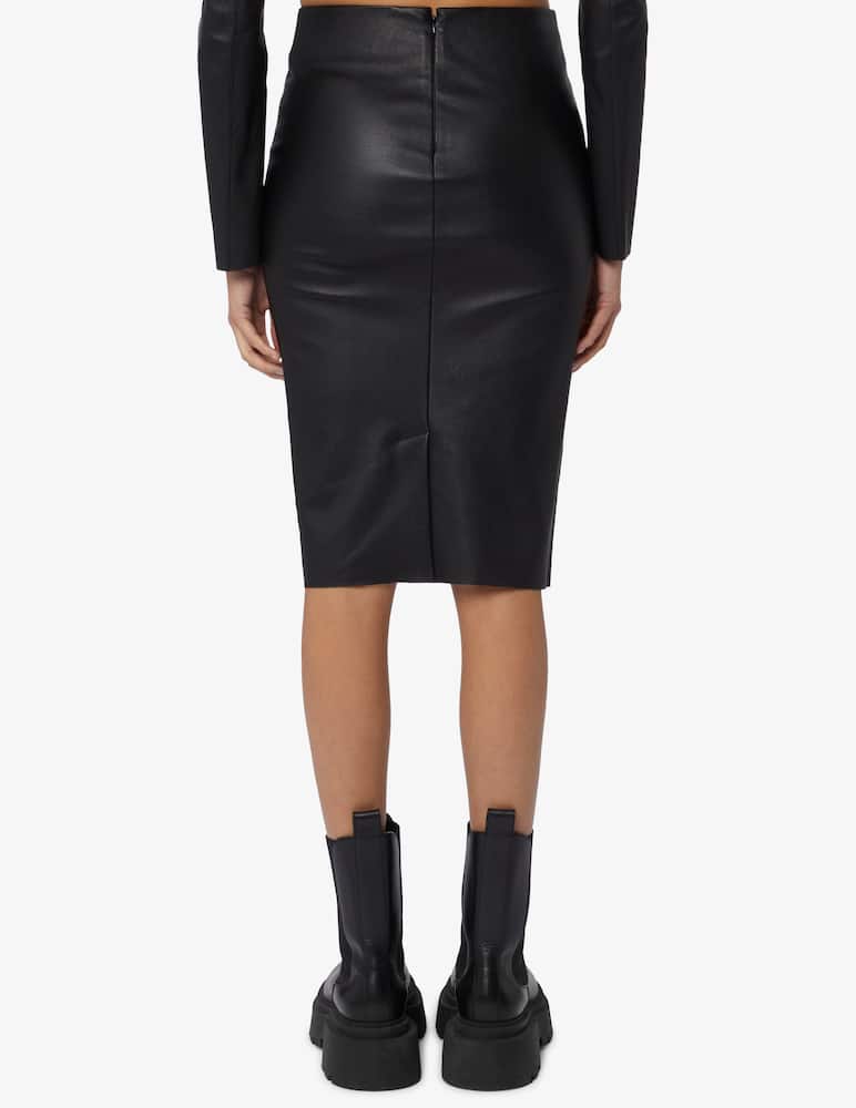 rinascente DROMe Leather midi skirt