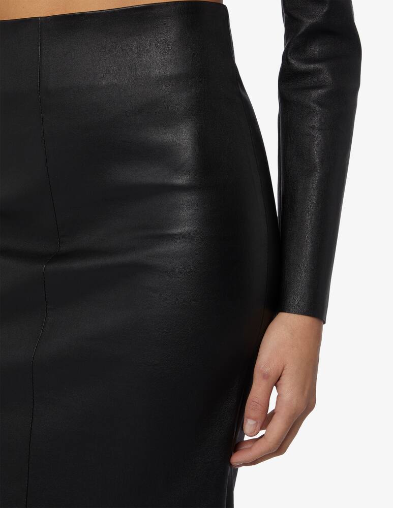 rinascente DROMe Leather midi skirt