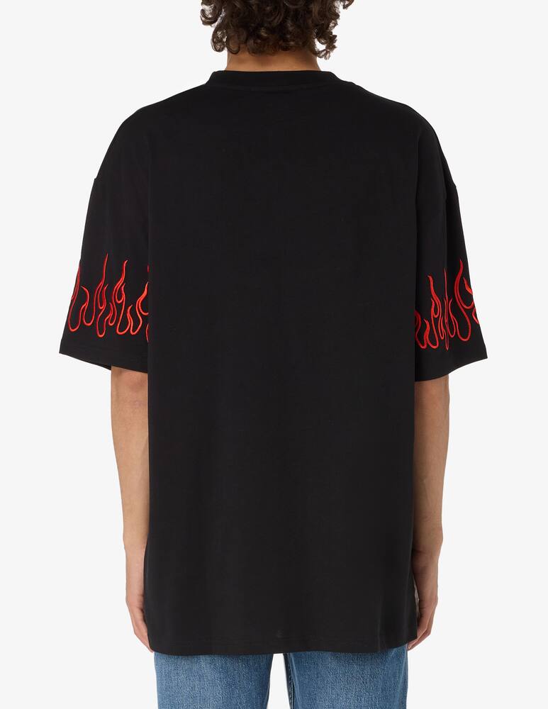 rinascente Vision of Super Maglietta maniche corte con fiamme rosse