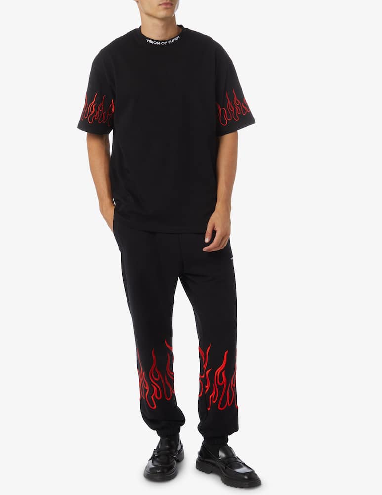 rinascente Vision of Super Red flame sweatpants