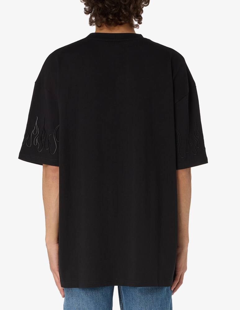 rinascente Vision of Super Maglietta maniche corte con fiamme nere