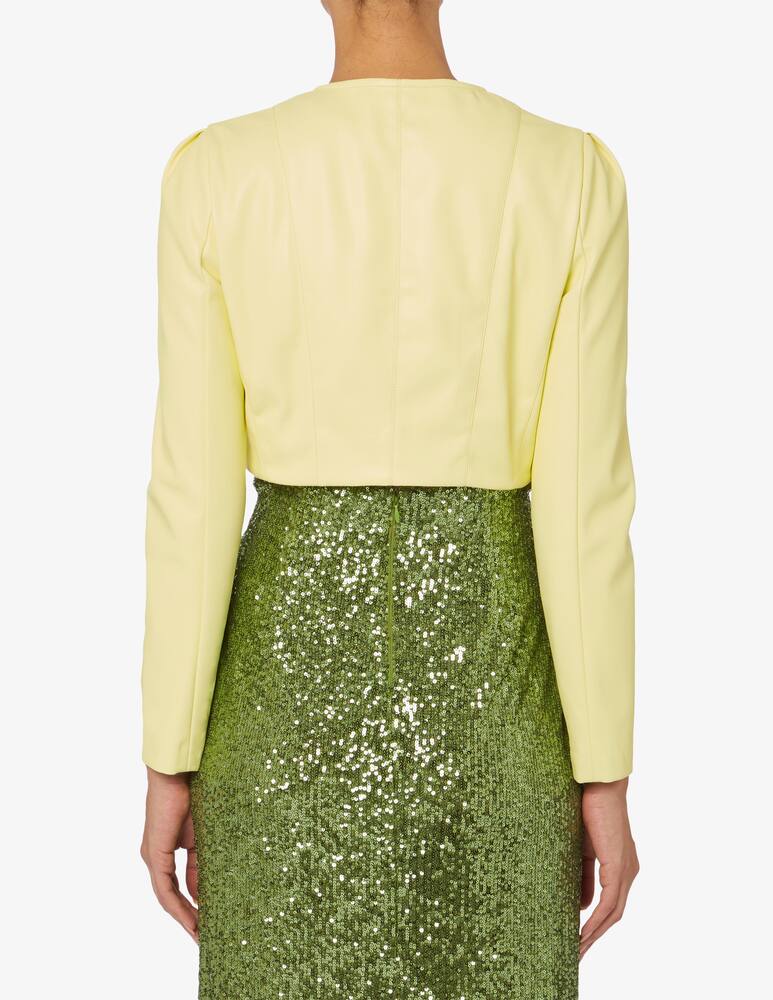 rinascente Nenette Giacca cropped in pelle Nitro