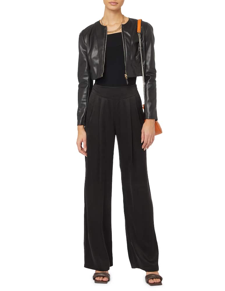 rinascente Nenette Nitro cropped leather jakcet