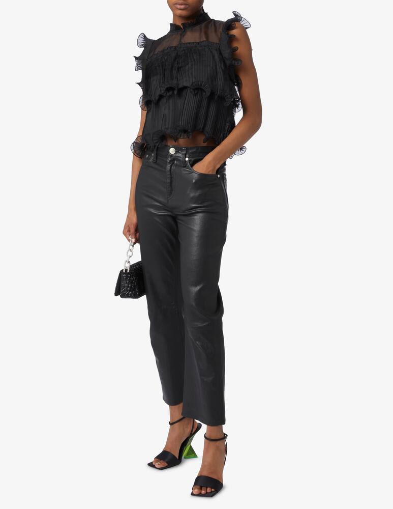 rinascente Nenette Fara top with ruffles