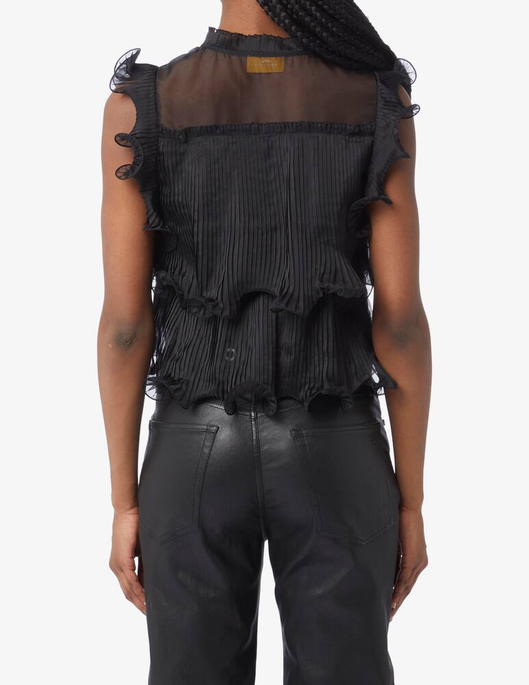 rinascente Nenette Fara top with ruffles