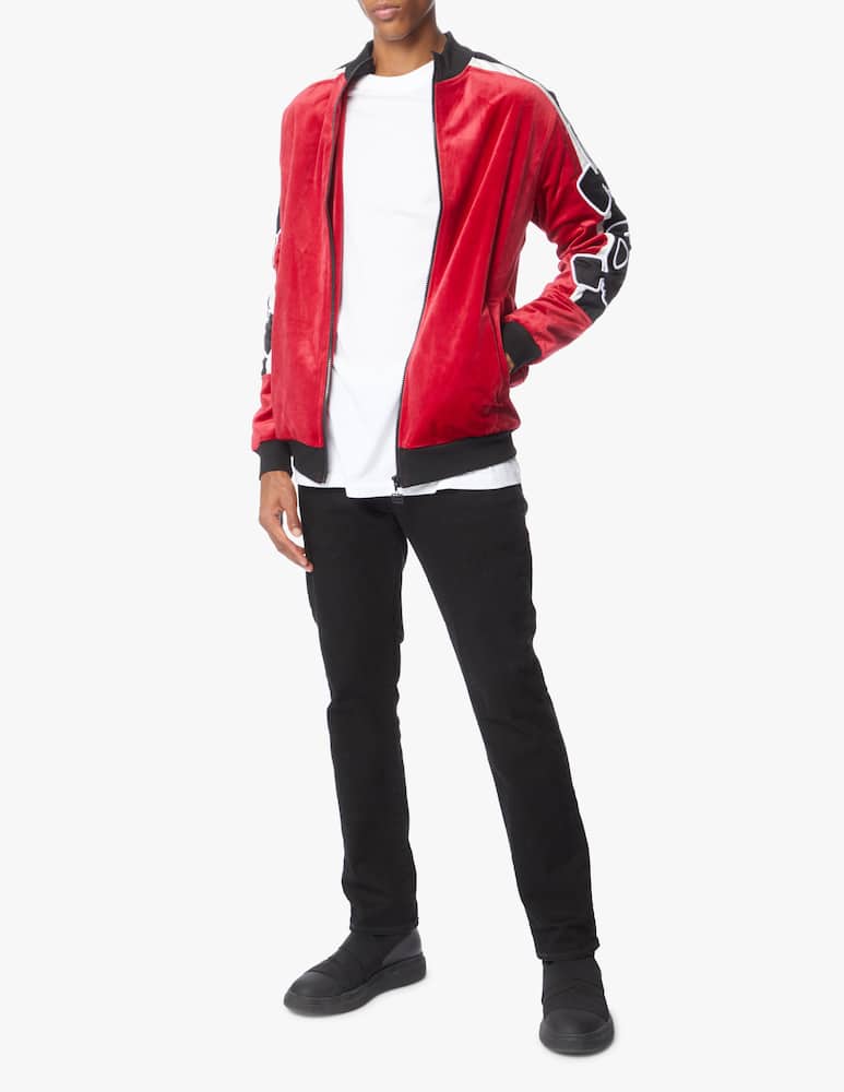 rinascente But Not Giacca in velluto con ricami loghi